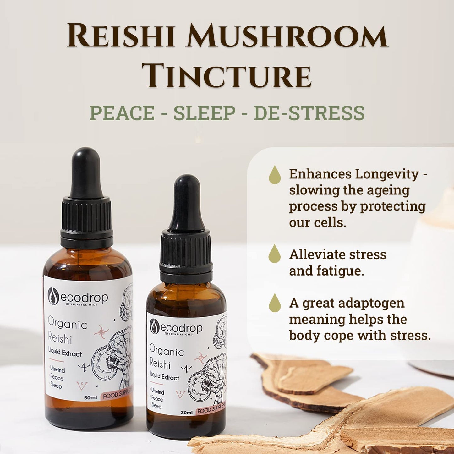 Organic Reishi Mushroom Double Extract Liquid