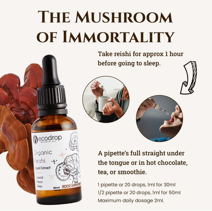 Organic Reishi Mushroom Double Extract Liquid