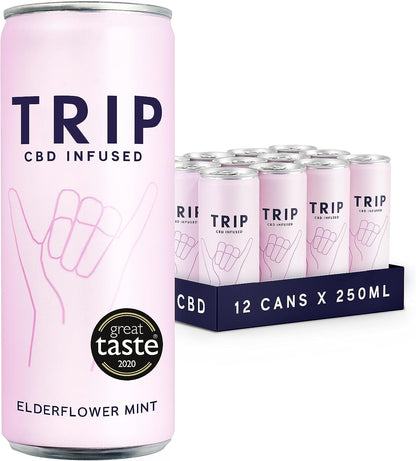 TRIP ELDERFLOWER MINT CBD NOOTROPIC DRINK