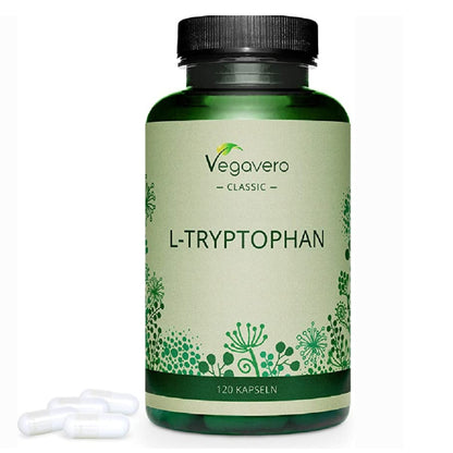 L-Tryptophan 500mg Vegavero® | 120 Capsules (4 Months Supply)