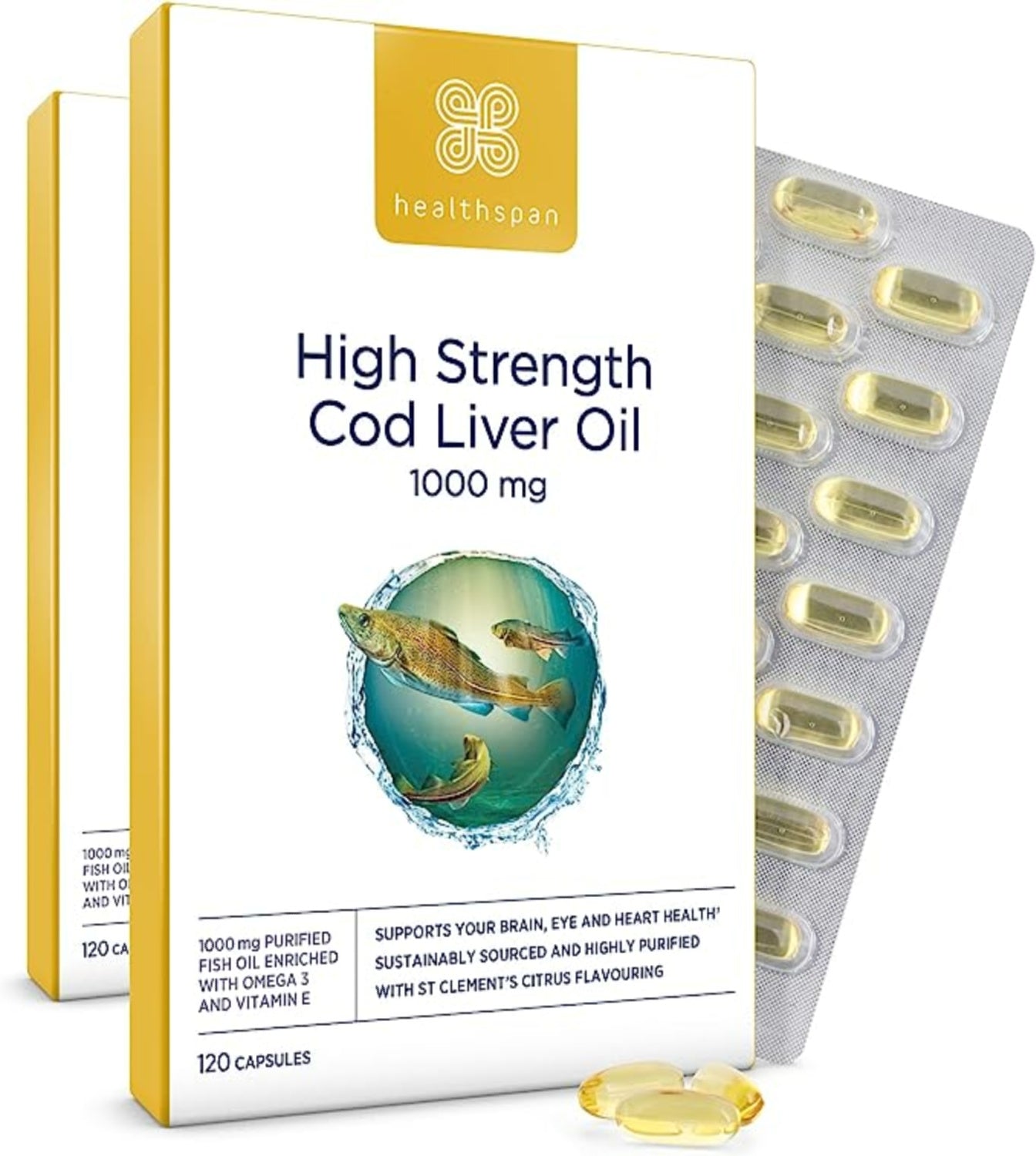 Healthspan Cod Liver Oil 1,000mg (240 Capsules)